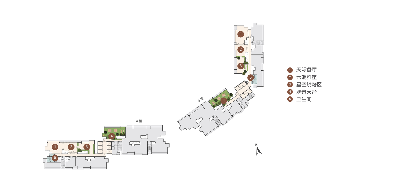 屋顶层平面图